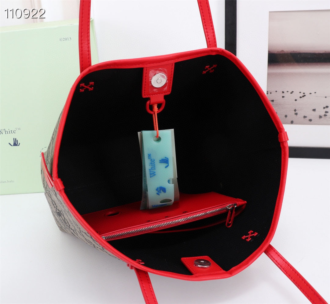 Off White Bag Casual Outdoor Convenient Tote Bag
