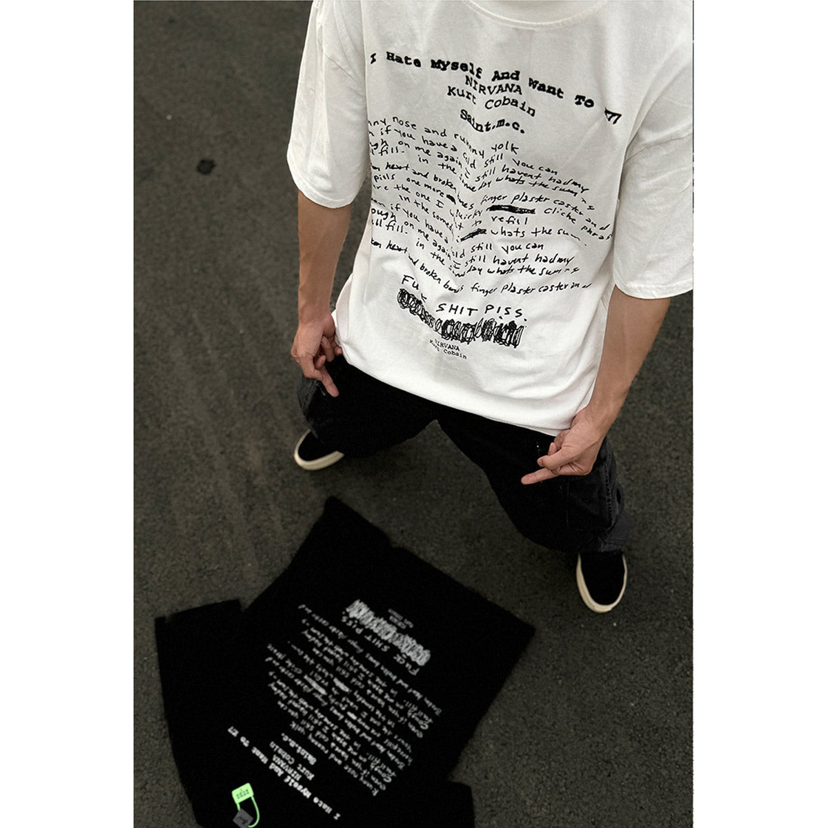 Unisex T-Shirts Nirvana Band Vintage Loose T-Shirt