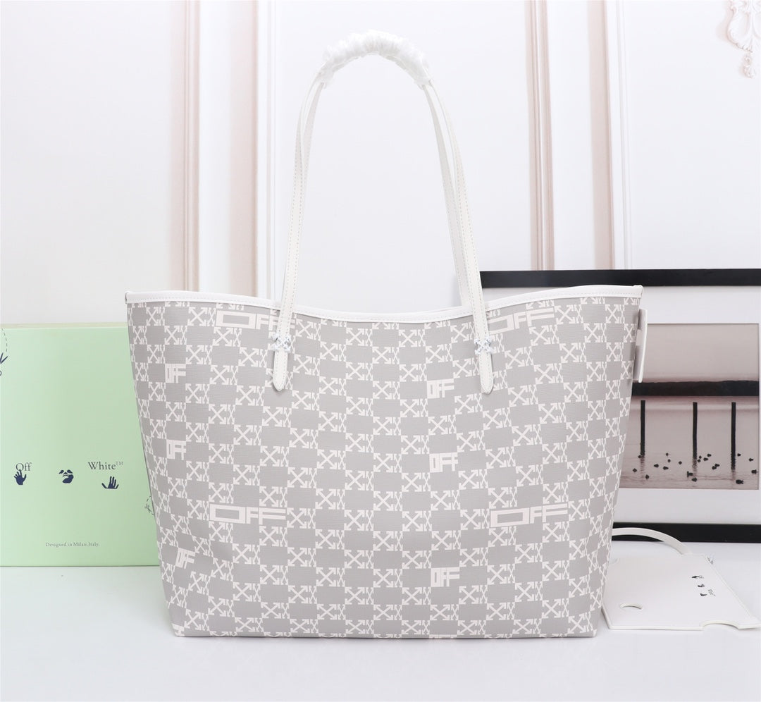 Off White Bag Casual Outdoor Convenient Tote Bag
