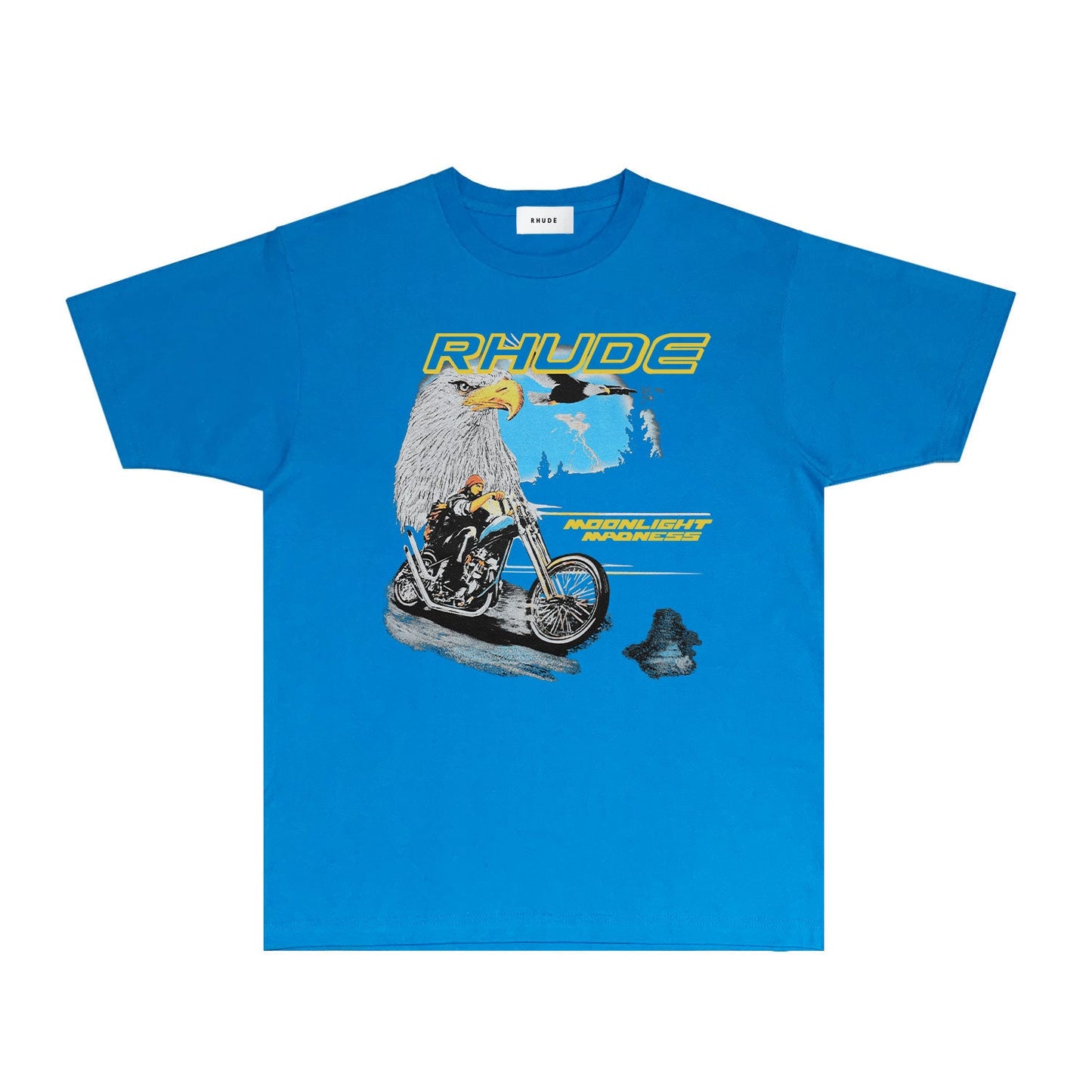 Rhude T Shirts Printed Trendy Pure Cotton