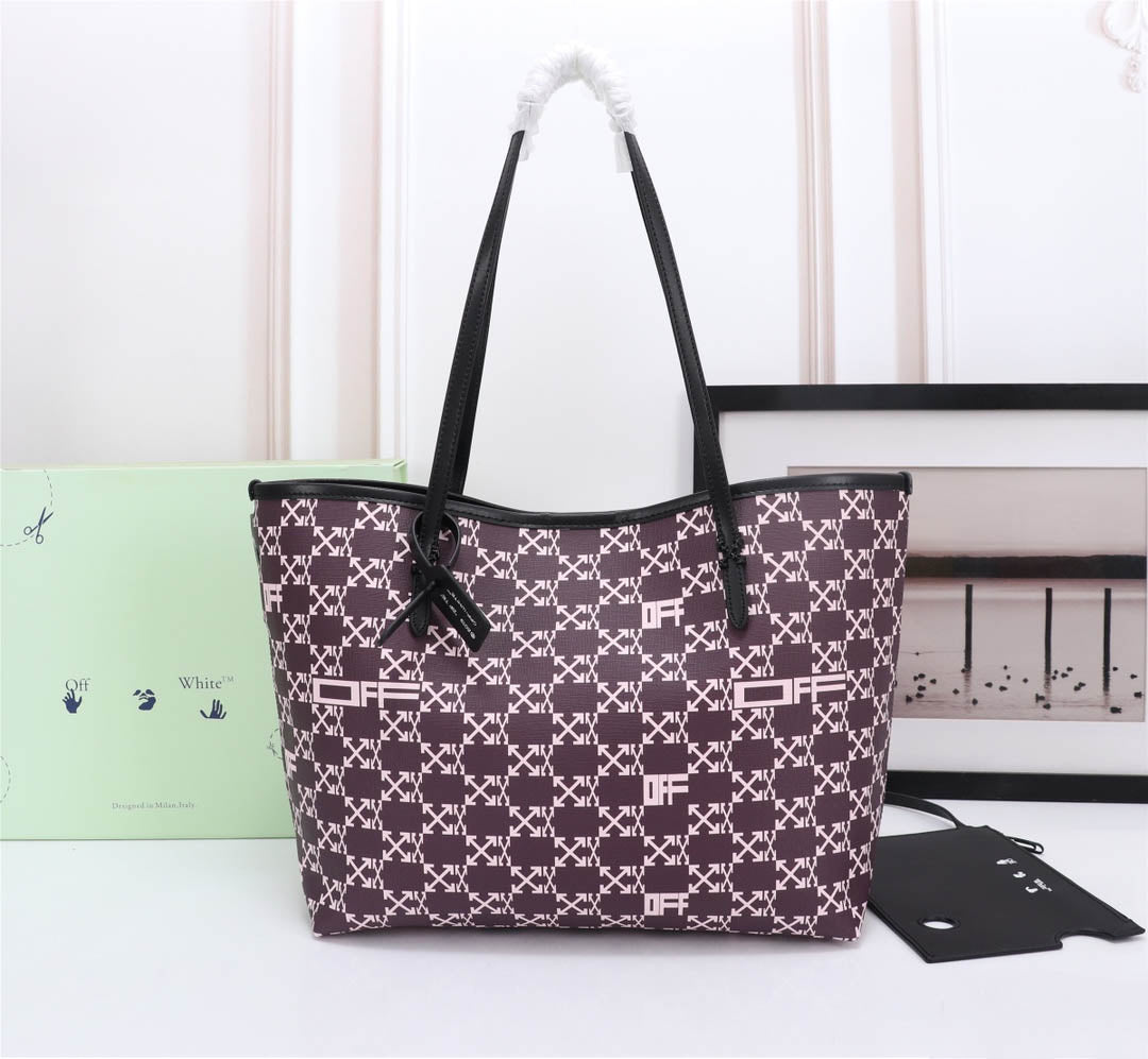Off White Bag Casual Outdoor Convenient Tote Bag