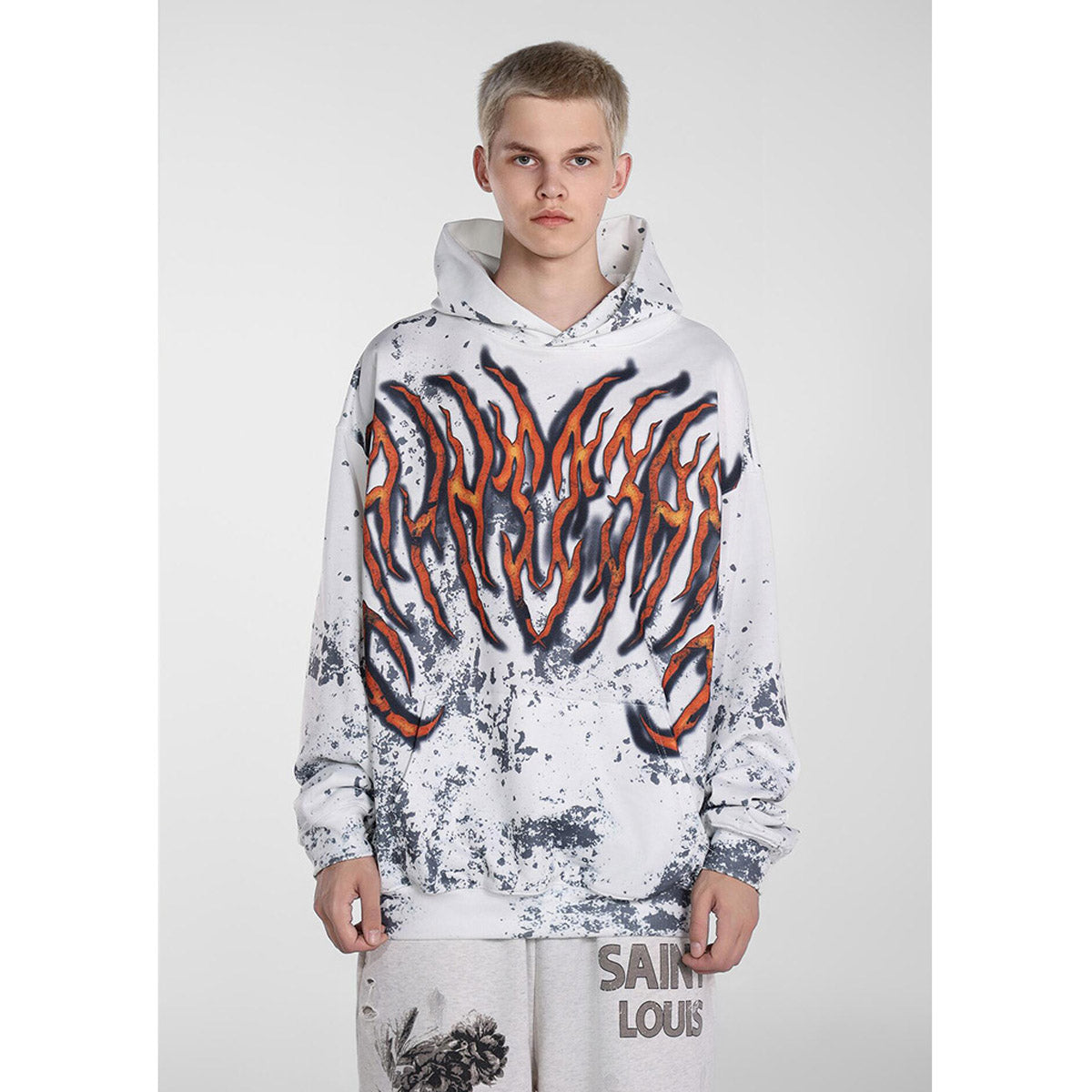 Unisex Hoodies Saint Michael Fashion Loose Hoodie