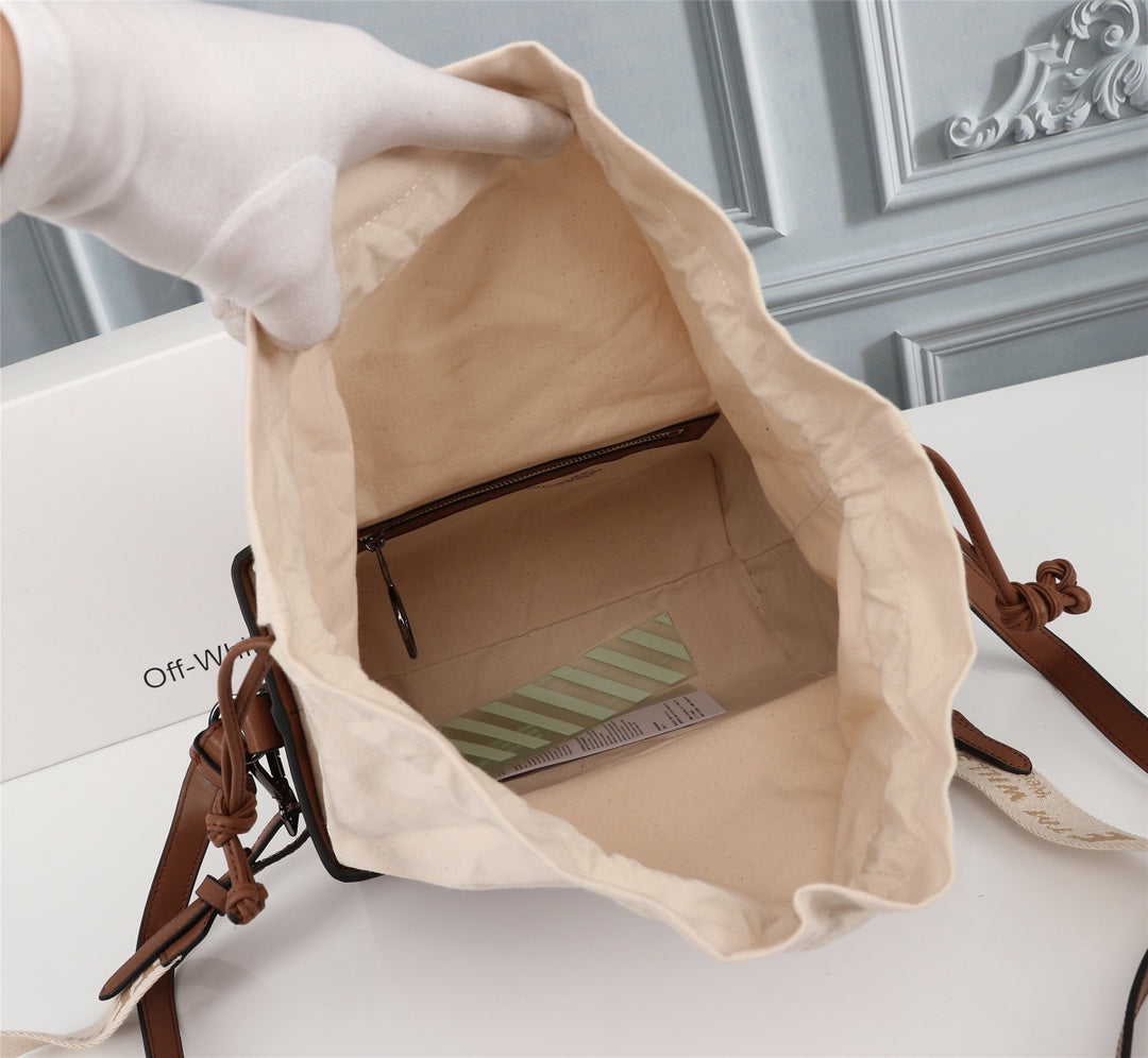 Off White Bag Casual Outdoor Convenient Tote Bag