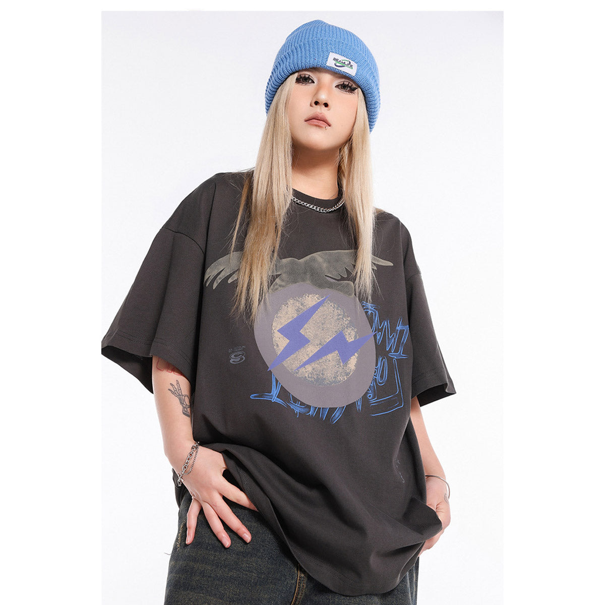 Unisex T-Shirts Travis Scott Cactus Jack Eagle Lightning T-Shirt