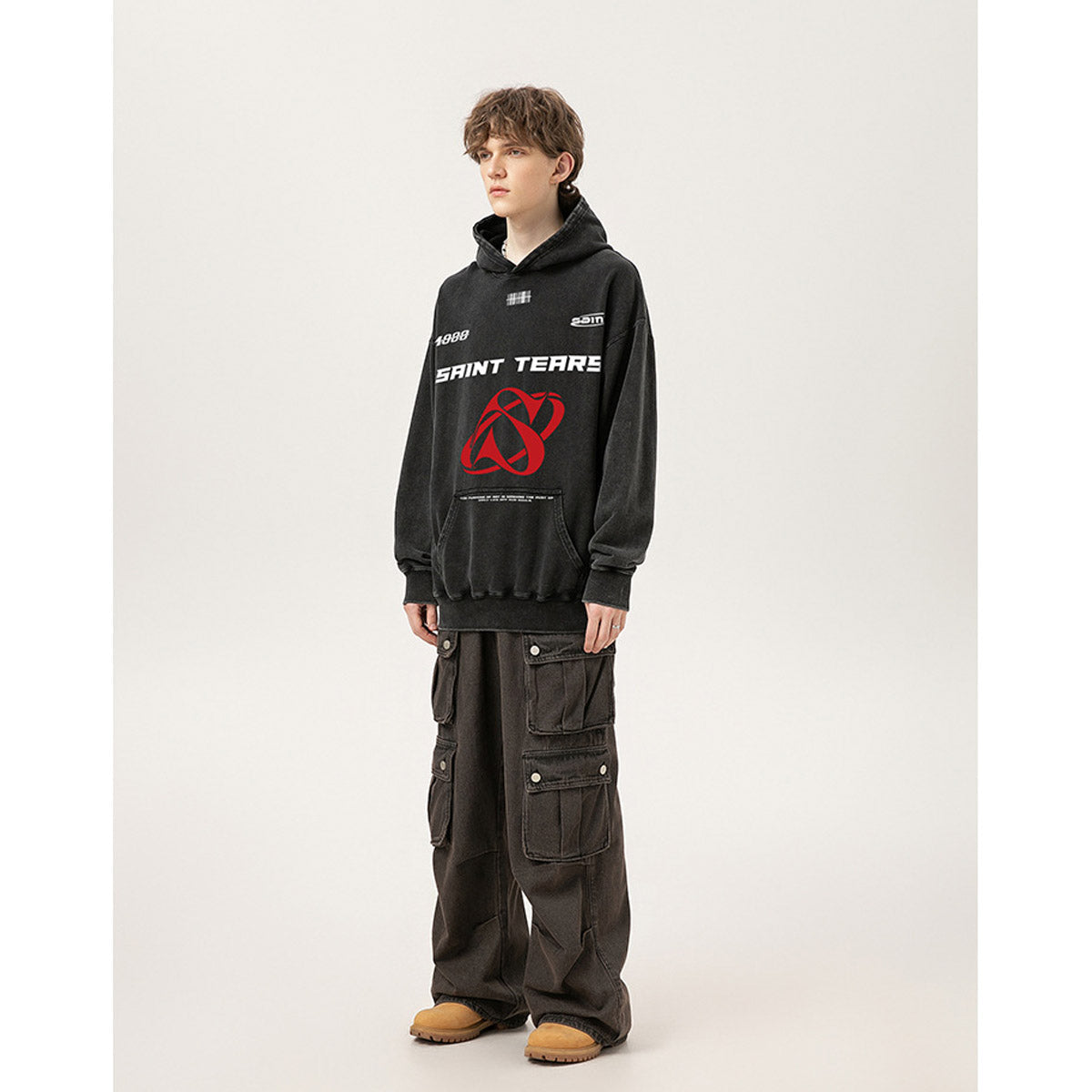 Unisex Hoodies Saint Michael Trendy Loose Hoodie