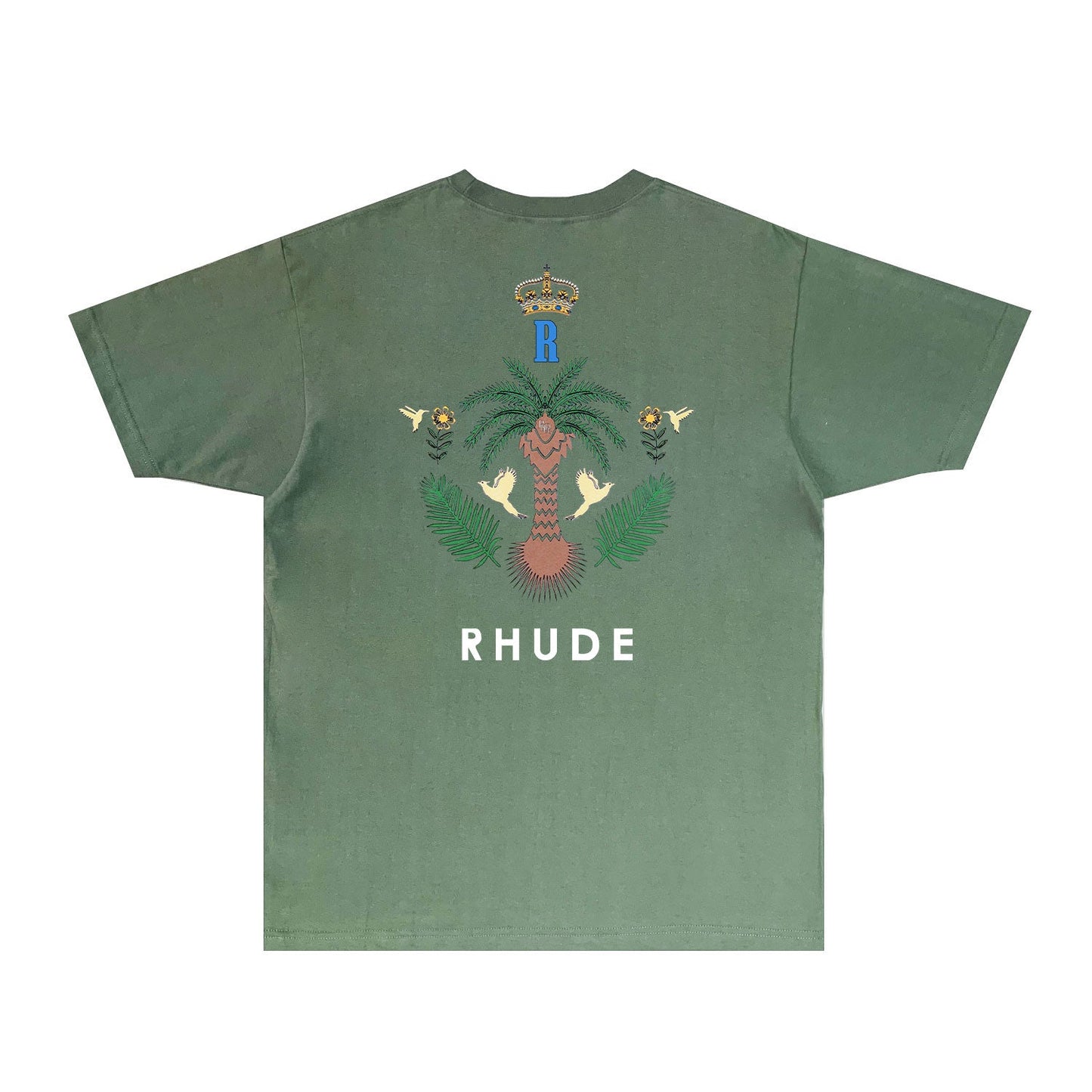 Rhude T Shirts Printed Trendy Pure Cotton