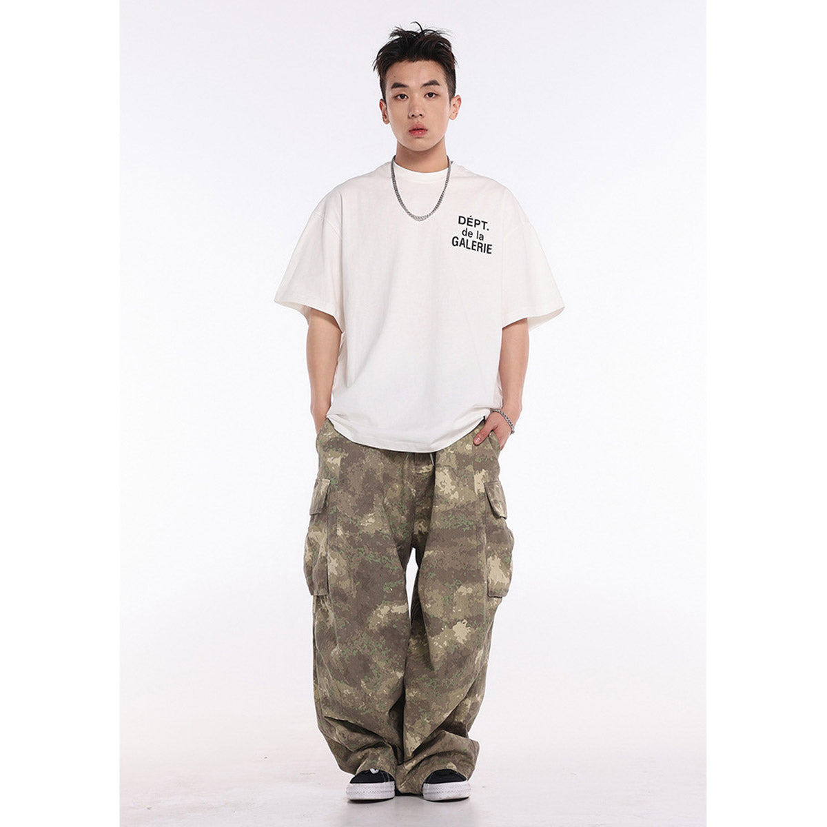 Unisex T-Shirts GALLERY DEPT Casual Loose T-Shirt