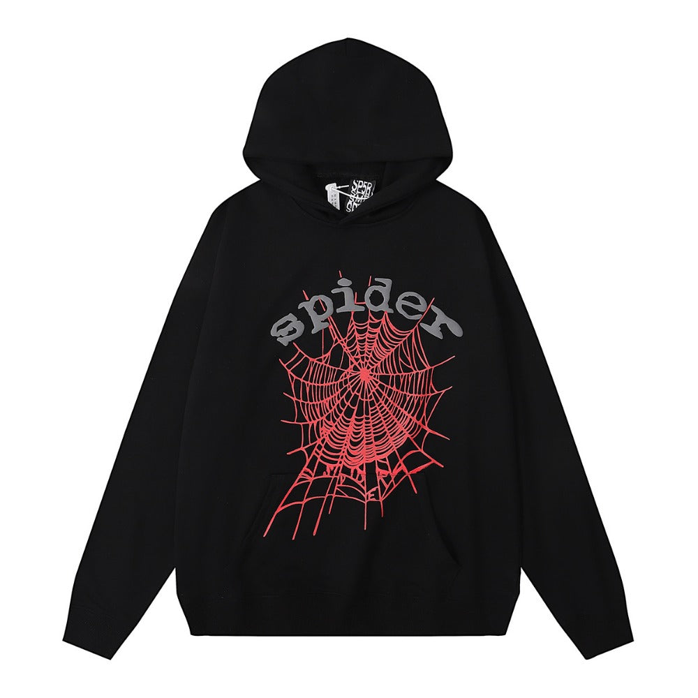 Sp5der Hoodie & Sweatpants 2 Piece Set Spider Web Leisure Sports