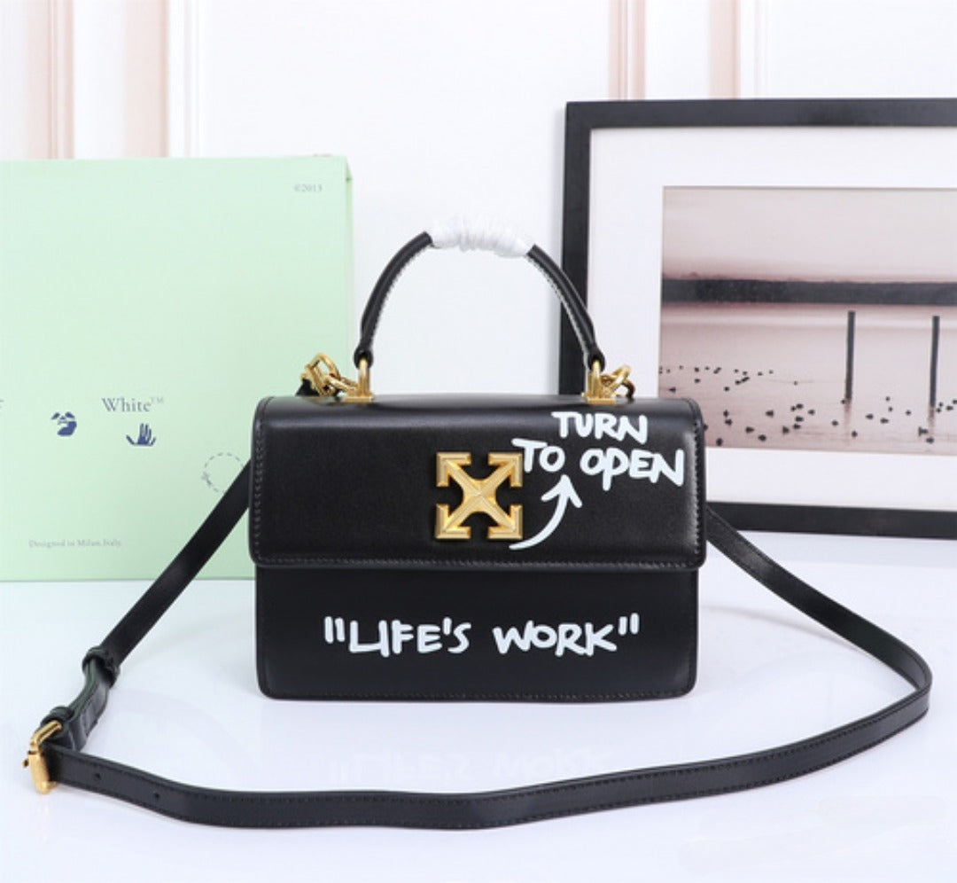 Off White Bag Casual Outdoor Convenient Tote Bag