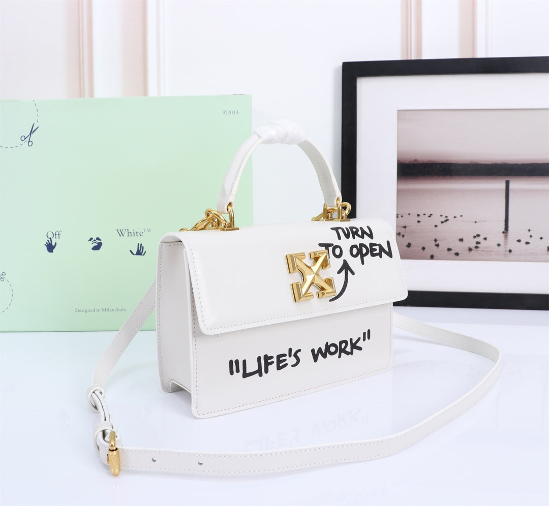 Off White Bag Casual Outdoor Convenient Tote Bag