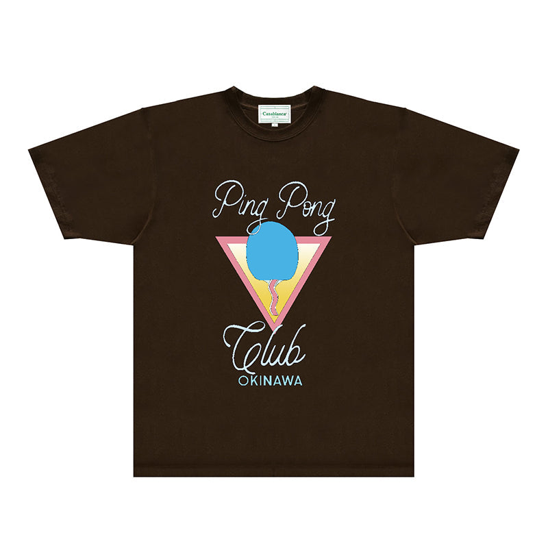 Casablanca T Shirts Fashion Print Street