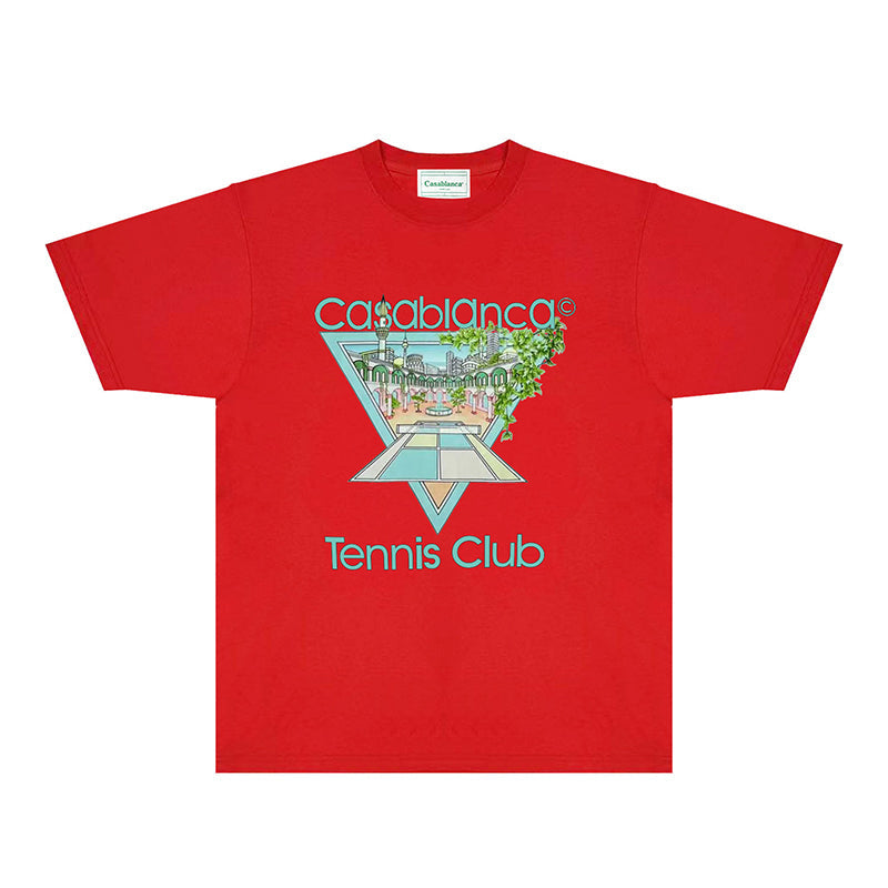 Casablanca T Shirts Fashion Print Street
