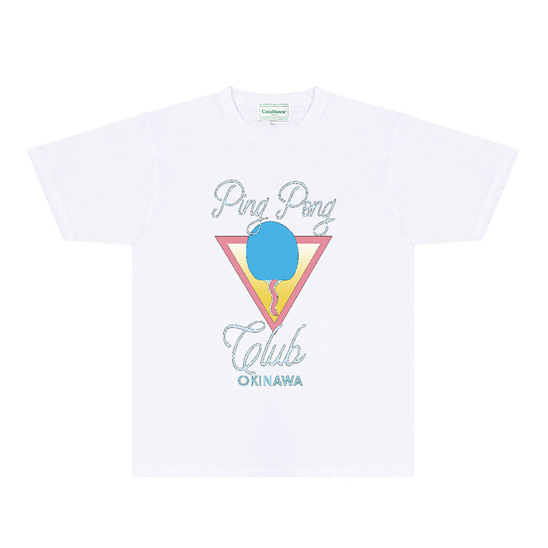 Casablanca T Shirts Fashion Print Street