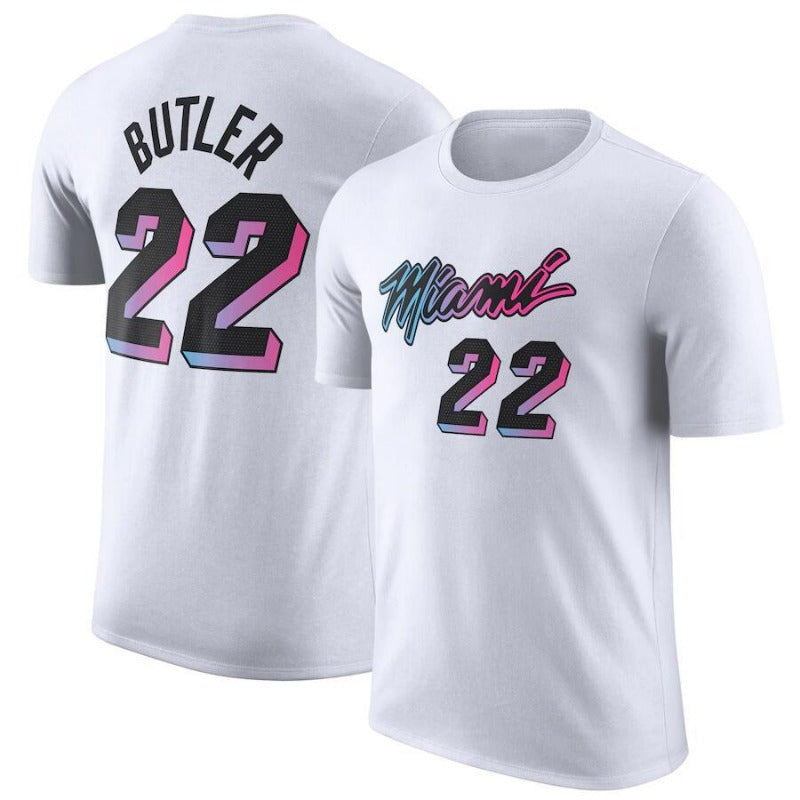 NBA T-Shirts NBA Jersey T-Shirt Heat Wade Butler Basketball Jacket Short Sleeve