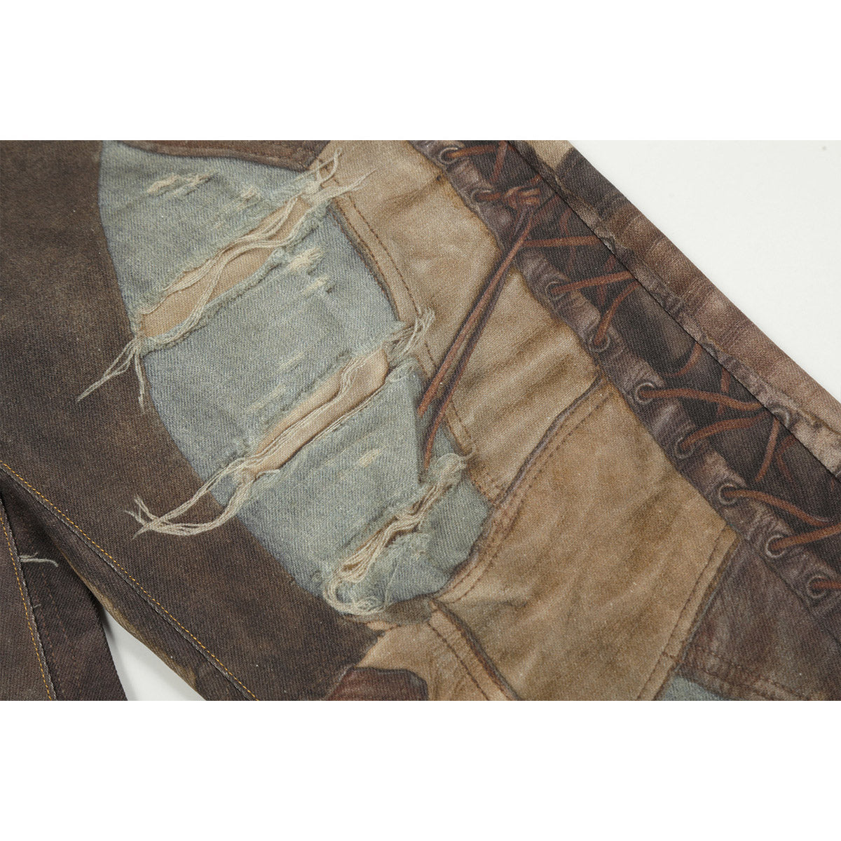 Unisex Pants Trendy Old Loose Jeans