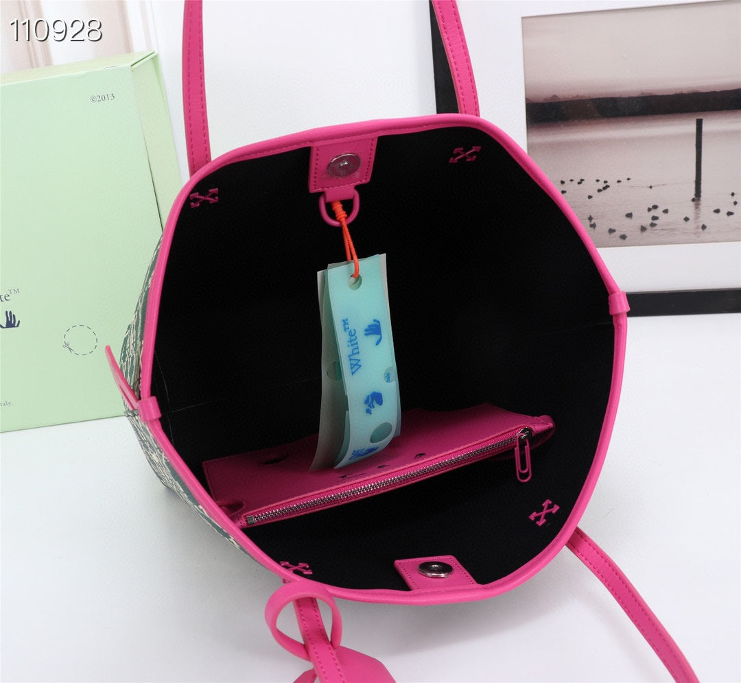 Off White Bag Casual Outdoor Convenient Tote Bag