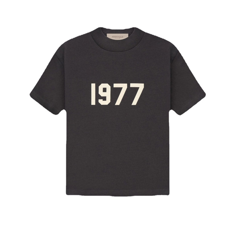 Fear of God Essentials Kids 1977 T-Shirt Children's Clothing Boys' round Neck Short Sleeve T-shirt