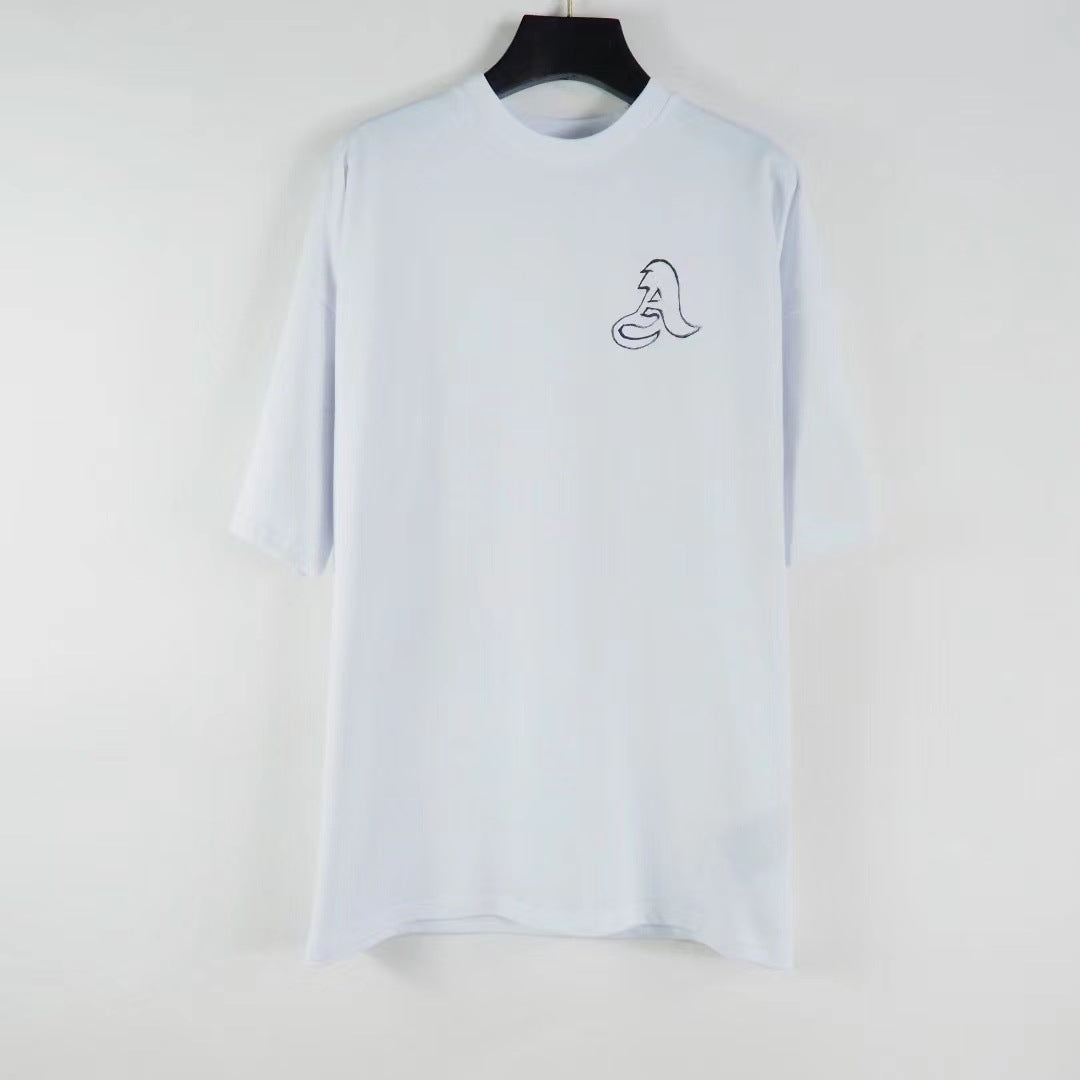 Palm Angels T Shirts Bear Letter Print Short-Sleeve Men's Loose T-shirt