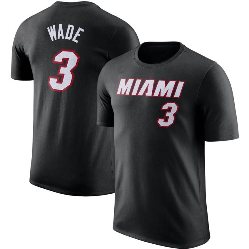 NBA T-Shirts NBA Jersey T-Shirt Heat Wade Butler Basketball Jacket Short Sleeve