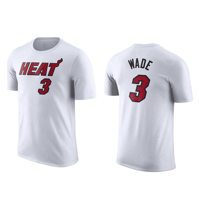 NBA T-Shirts NBA Jersey T-Shirt Heat Wade Butler Basketball Jacket Short Sleeve