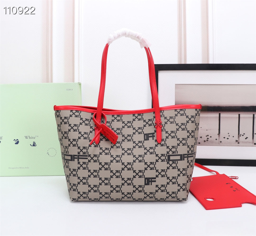 Off White Bag Casual Outdoor Convenient Tote Bag