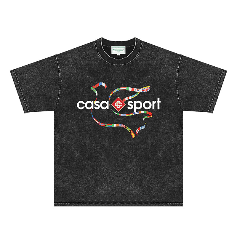 Casablanca Distressed T-Shirt
