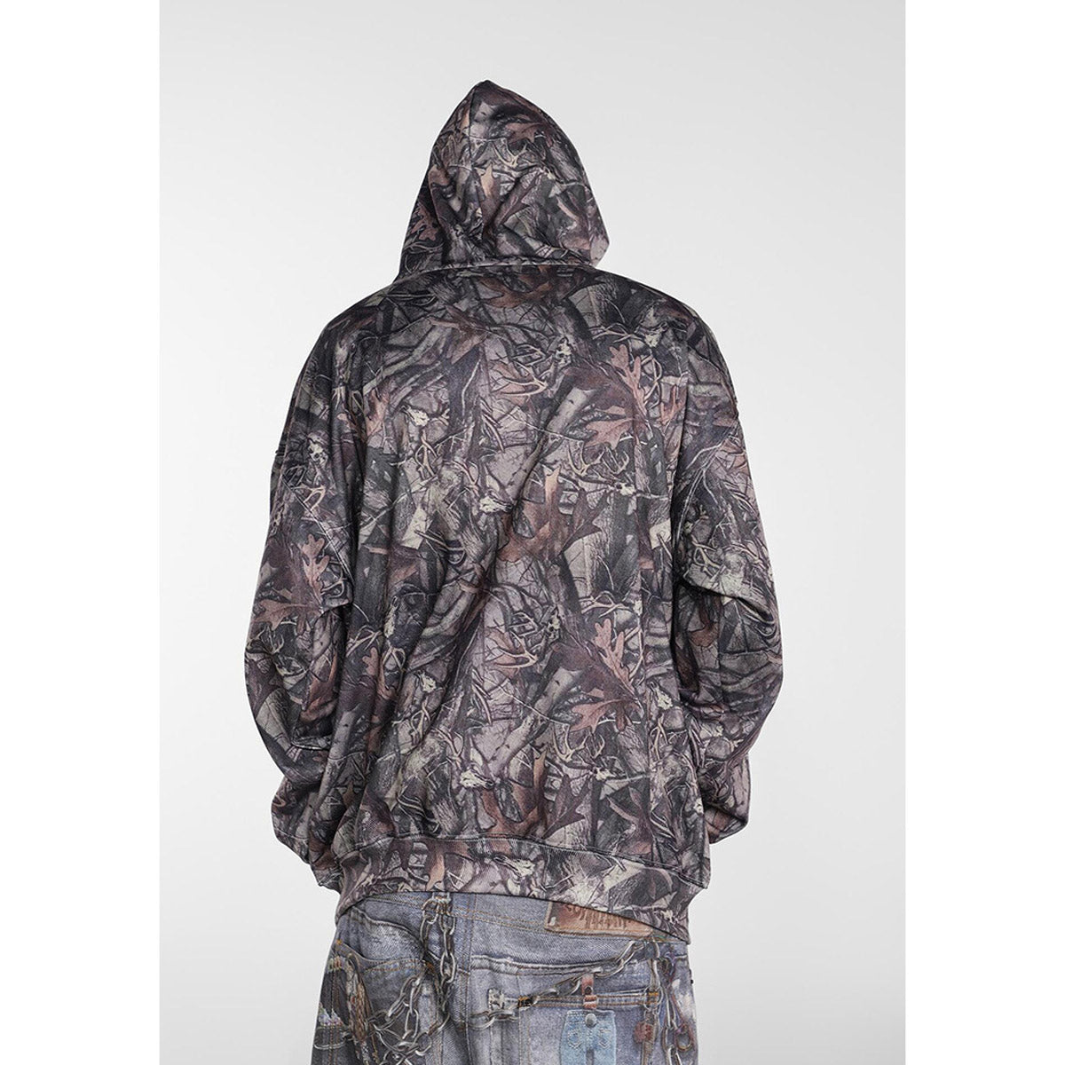 Unisex Hoodies Saint Michael Tree Pattern Camouflage Loose Sweater