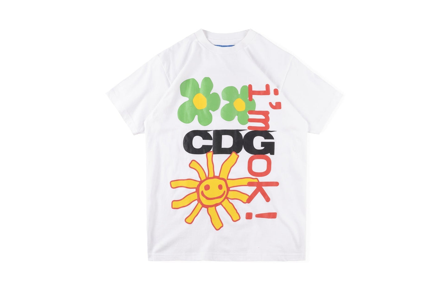 Cpfm T Shirt Hip Hop Letter Smiley Face Printed Men's Short Sleeve T-shirt