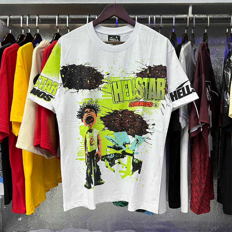 Hellstar T Shirts Retro abstract print