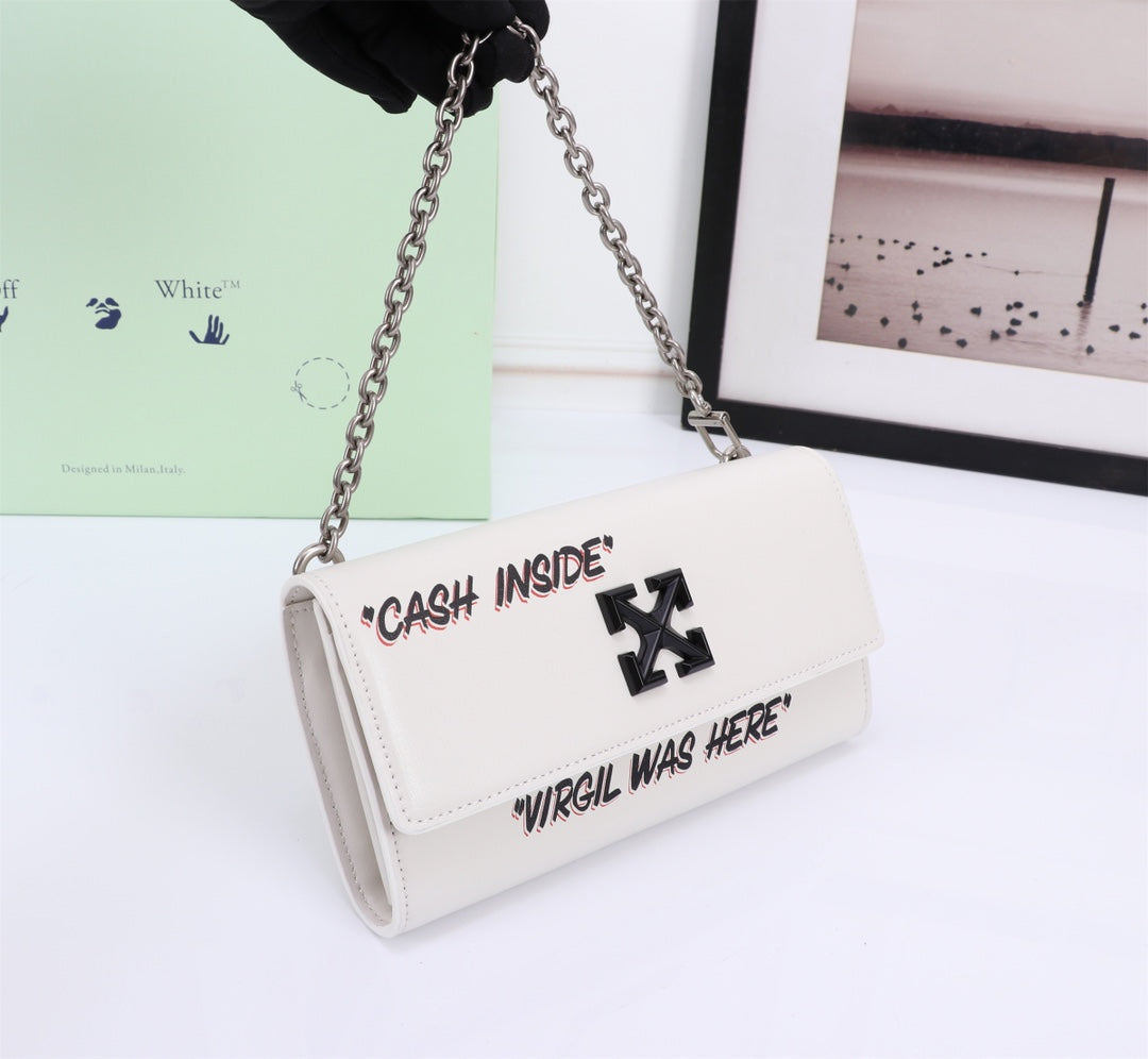 Off White Bag Casual Outdoor Convenient Tote Bag