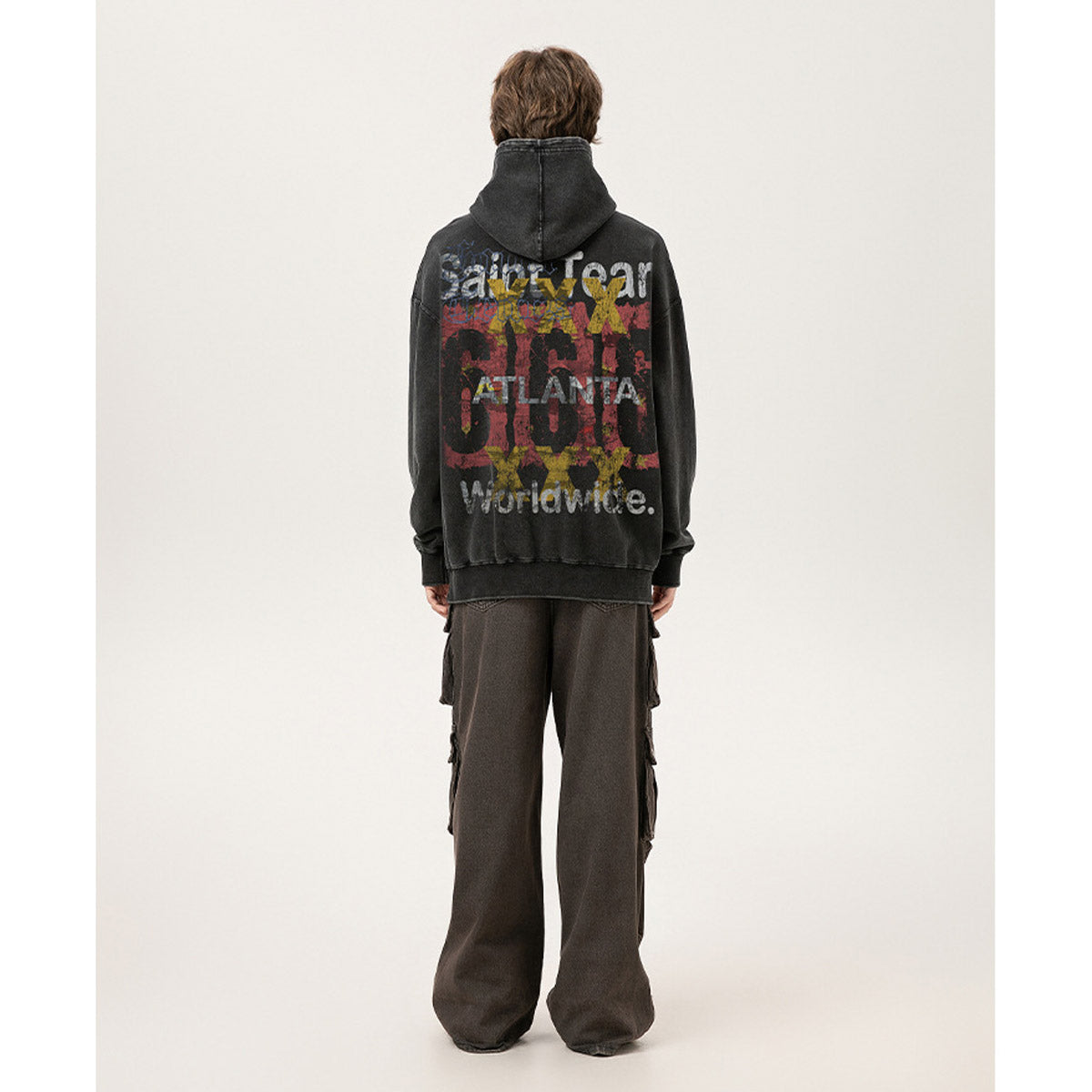 Unisex Hoodies Saint Michael Old Loose Sweater
