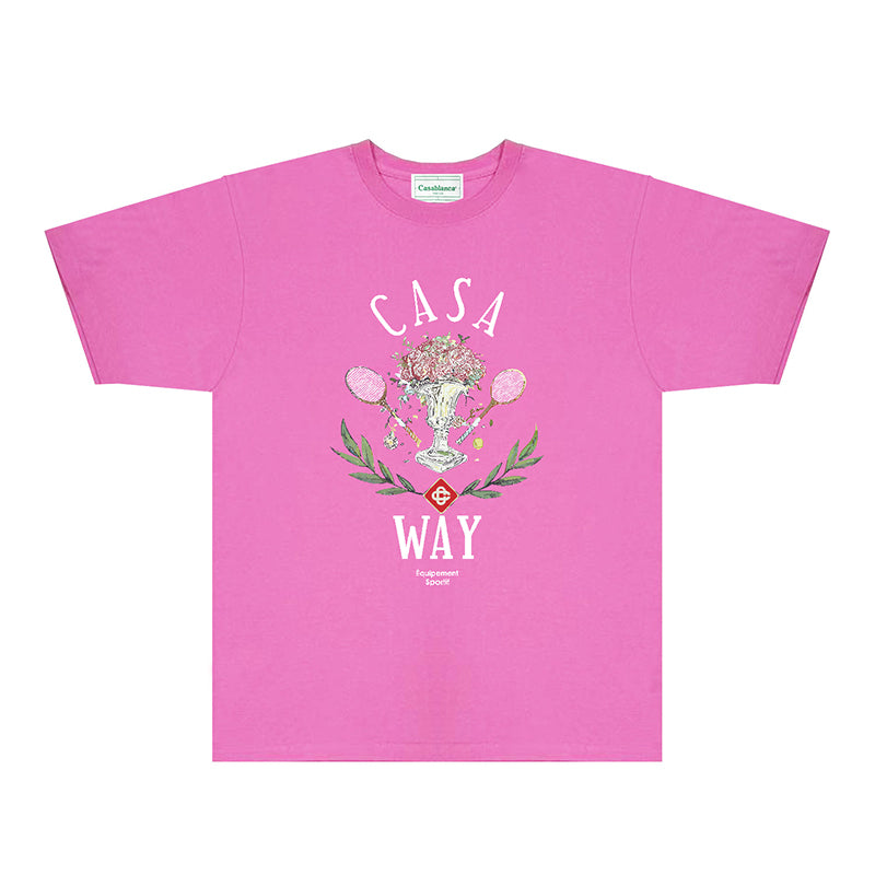 Casablanca T Shirts Fashion Print Street