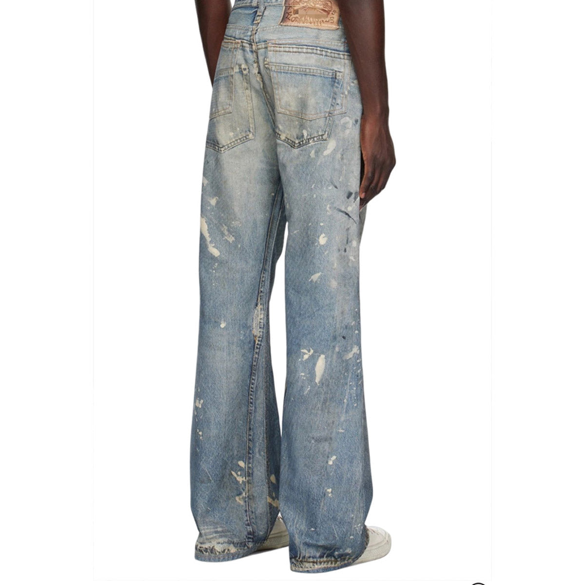 Unisex Pants Old Casual Wide Leg Jeans