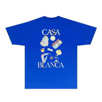 Casablanca T Shirts Fashion Print Street