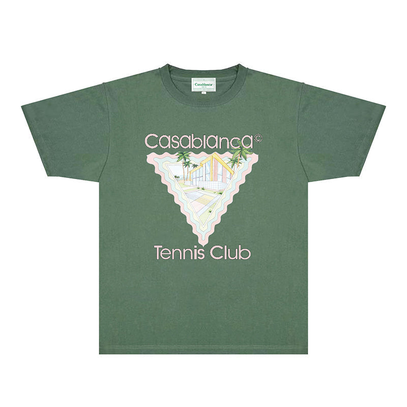 Casablanca T Shirts Fashion Print Street