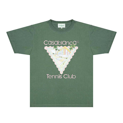 Casablanca T Shirts Fashion Print Street