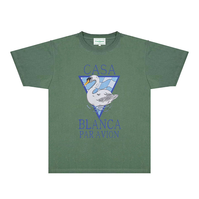 Casablanca T Shirts Fashion Print Street
