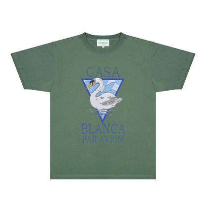 Casablanca T Shirts Fashion Print Street