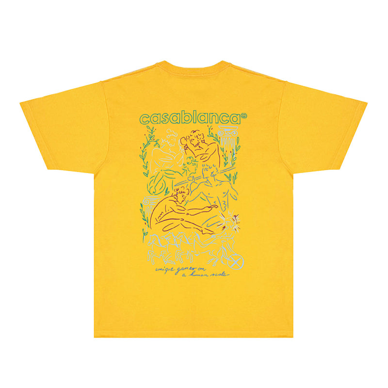 Casablanca T Shirts Fashion Print Street