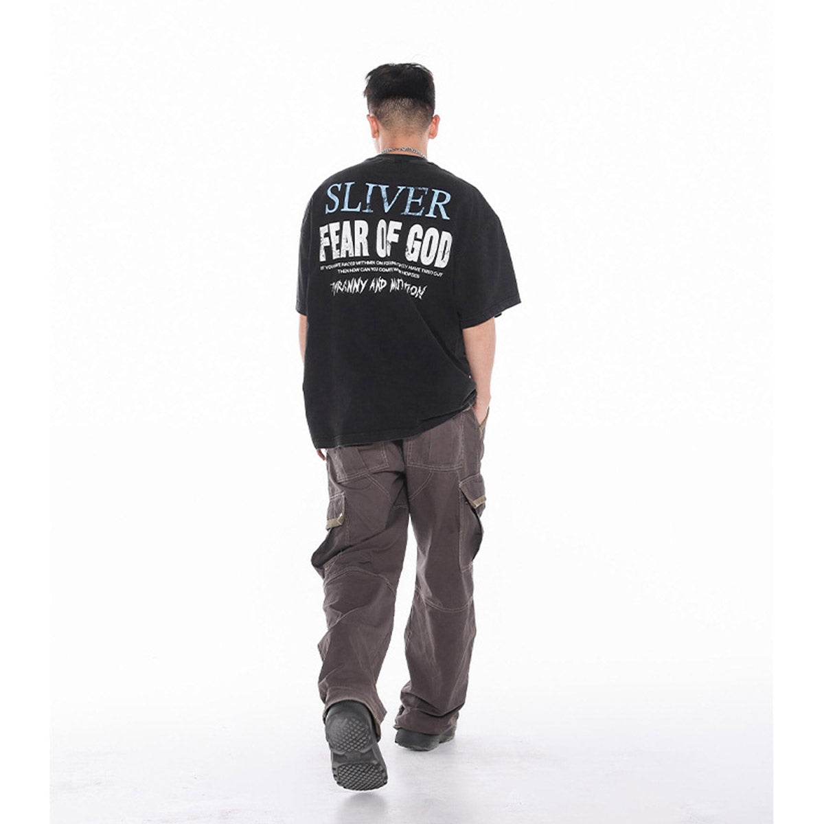 Unisex T-Shirts FOG Cosmic Starry Sky Old Vintage Loose T-Shirt