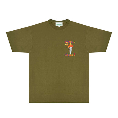 Casablanca T Shirts Fashion Print Street