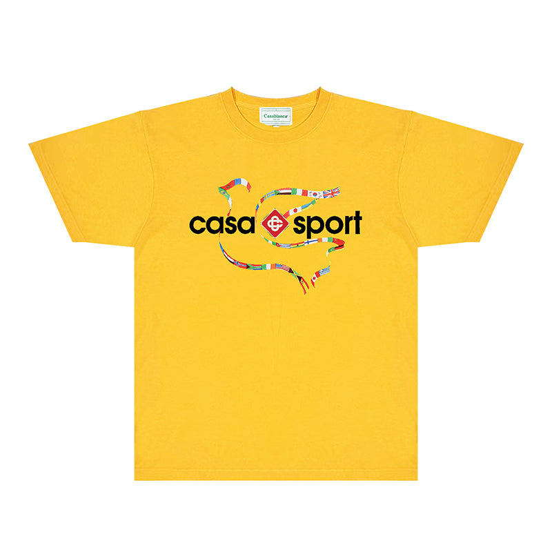Casablanca T Shirts Fashion Print Street