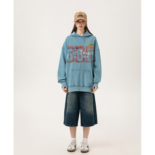 Unisex Hoodies Saint Michael Old Loose Sweater