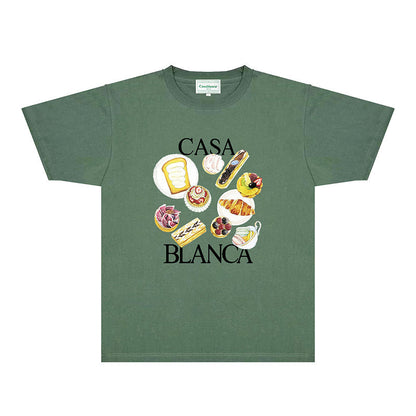 Casablanca T Shirts Fashion Print Street