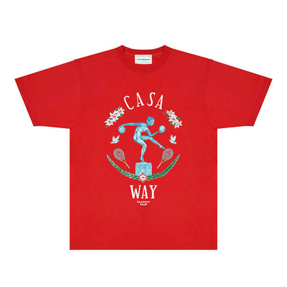 Casablanca T Shirts Fashion Print Street