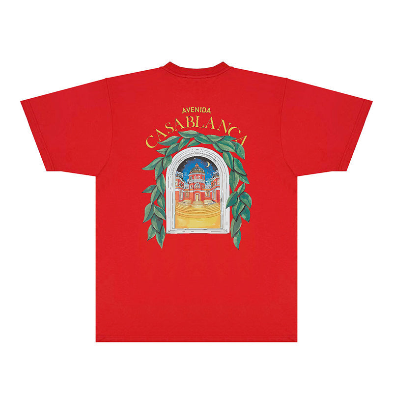 Casablanca T Shirts Fashion Print Street