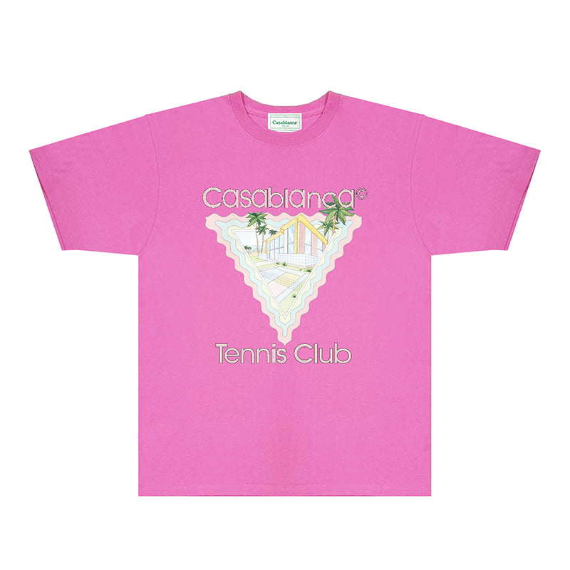Casablanca T Shirts Fashion Print Street