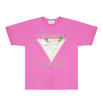 Casablanca T Shirts Fashion Print Street