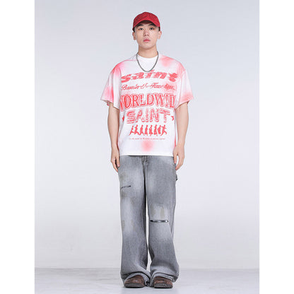 Unisex T-Shirts Saint Michael Fashion Loose Tee