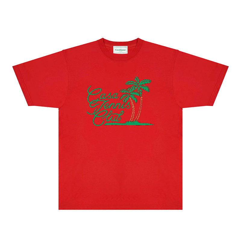 Casablanca T Shirts Fashion Print Street